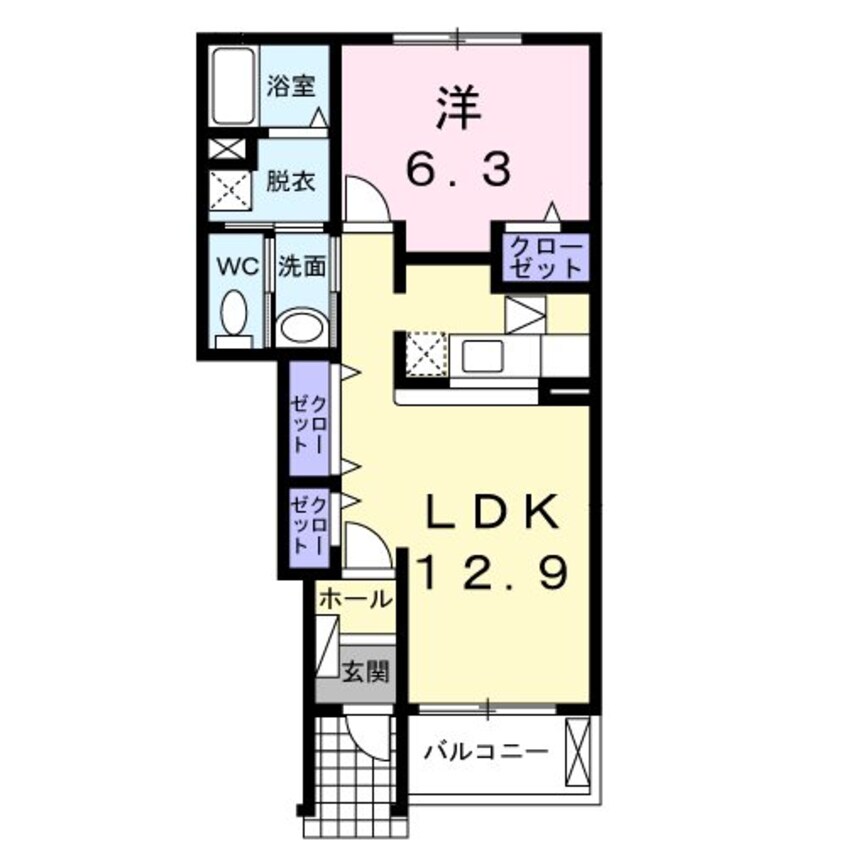 間取図 アルピコ交通上高地線/波田駅 徒歩15分 1階 築17年