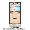 アビタシオン穂高 1Kの間取り