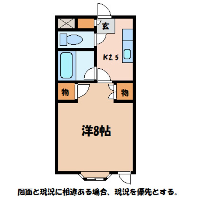 間取図 大糸線/穂高駅 徒歩16分 1階 築34年