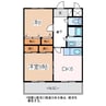 エクセリーナあづみ 2DKの間取り