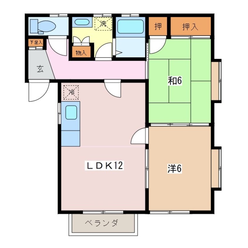 間取図 穂高ハイツ
