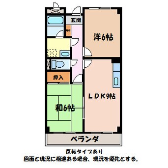 間取図 リンピア安曇野Ｂ