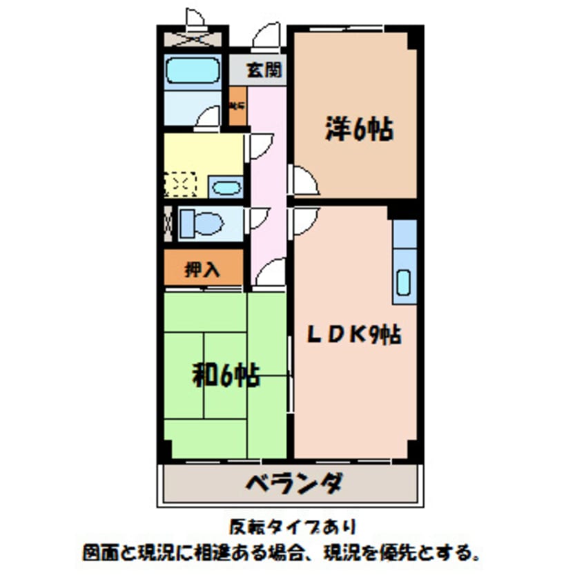 間取図 リンピア安曇野Ｂ