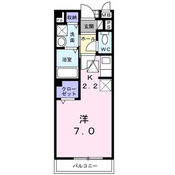 間取図 大糸線/豊科駅 徒歩13分 1階 築21年