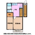 フロンティアパレスＢの間取図