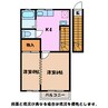 フロンティアパレスＢ 2Kの間取り