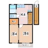 フロンティアパレスＢ 2Kの間取り