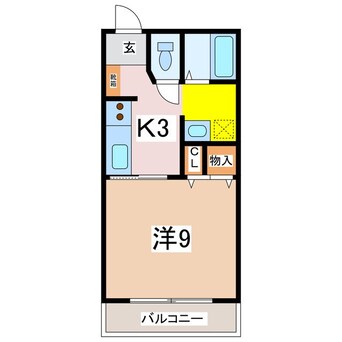 間取図 Ｂｅｌｌ　１５