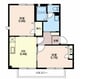 フォレストエバーInn（D・E・F） 2DKの間取り
