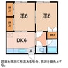 大糸線/穂高駅 徒歩15分 1階 築36年 2DKの間取り