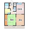 大糸線/北大町駅 徒歩19分 1階 築28年 2DKの間取り