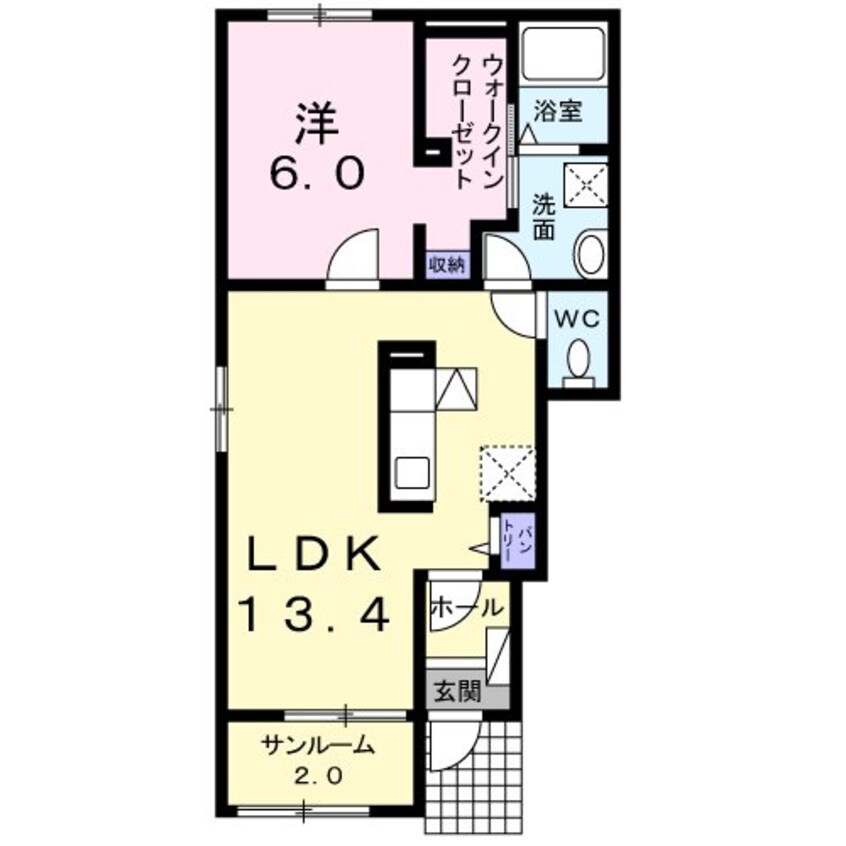 間取図 アルバ・カーサII