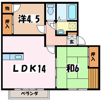 間取図 サンコリーナ穂高 Ａ棟