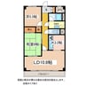 サンビューレ 2LDKの間取り