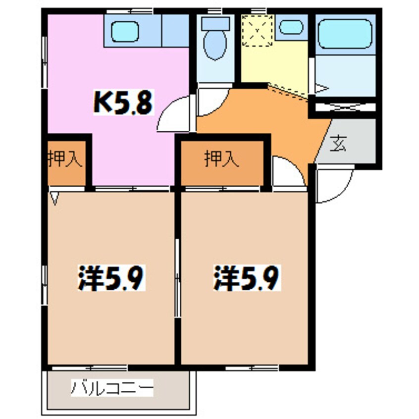 間取図 フレグランスローズ