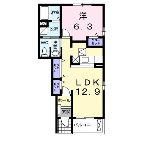 間取り図 エオン２１-V