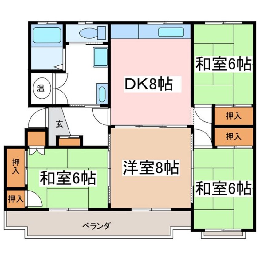 間取図 レインボーハウス波田II