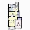 カンパーニャＦ 1LDKの間取り