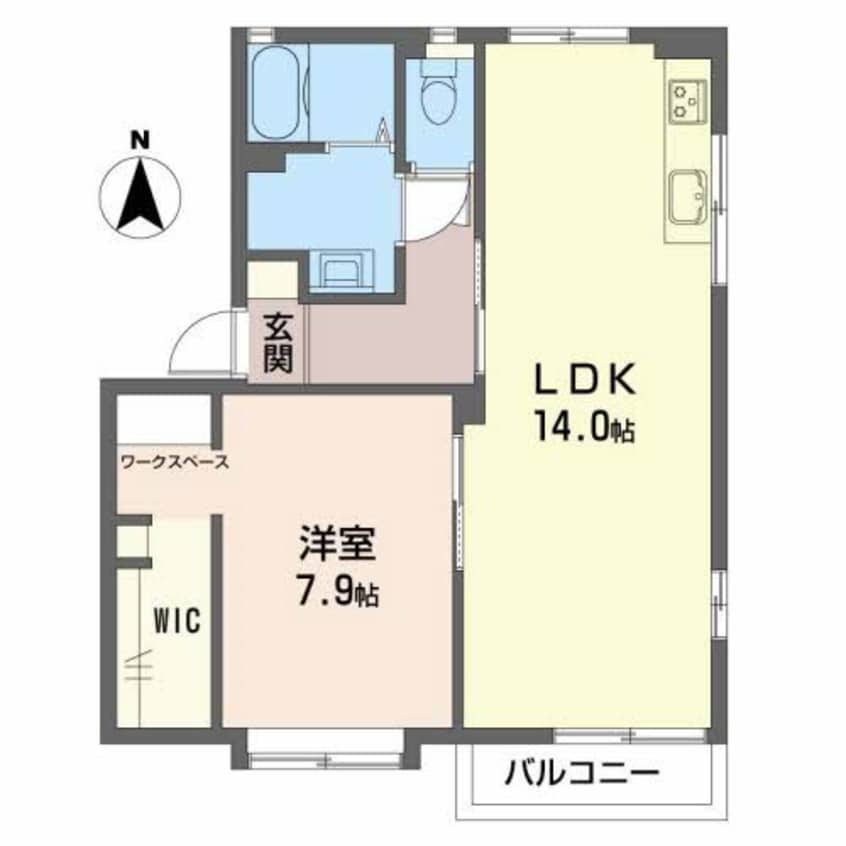 間取図 フレグランス　green　B棟