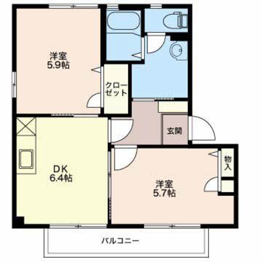 間取図 アルプスガーデンＣ