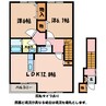 大糸線/南豊科駅 徒歩16分 2階 築21年 2LDKの間取り