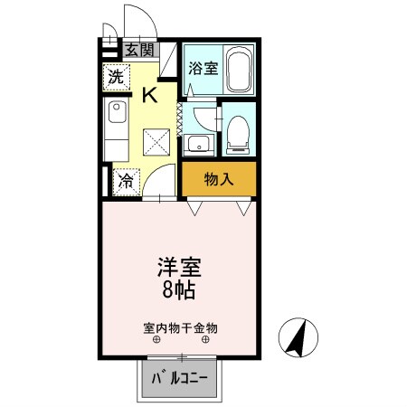間取り図 アルピコ交通上高地線/大庭駅 徒歩10分 1階 築23年