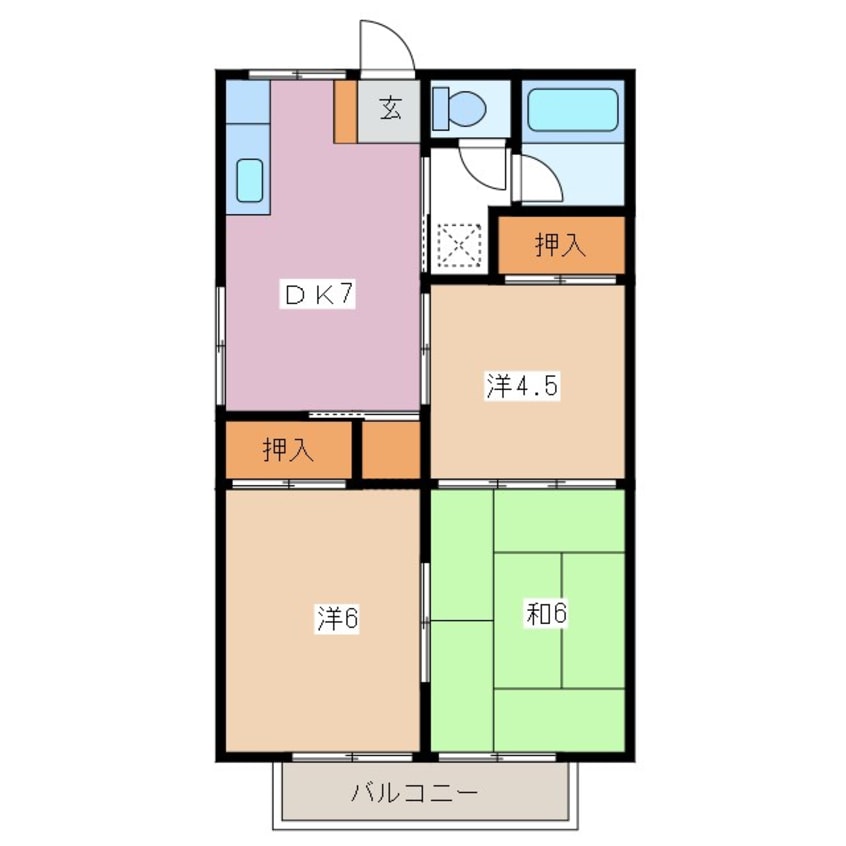 間取図 コーポ翠峰