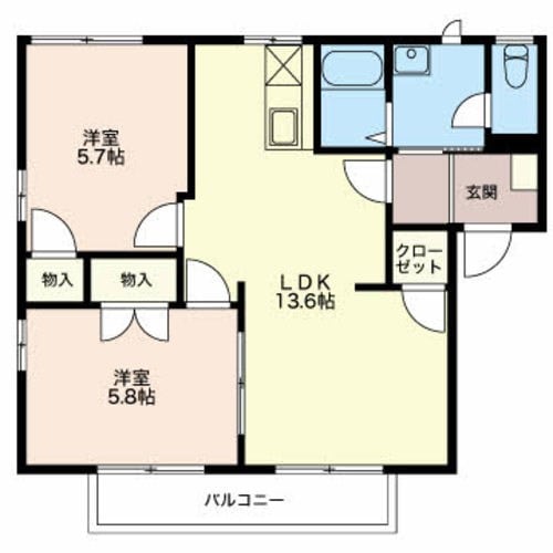 間取り図 大糸線/穂高駅 徒歩15分 1階 築34年