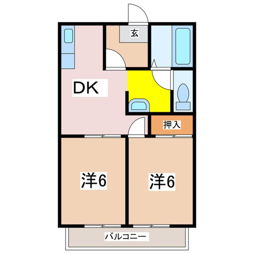 間取図 サンガーデン見岳Ｂ