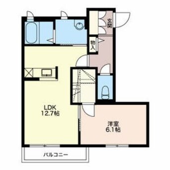 間取図 大糸線/島内駅 徒歩3分 1階 築12年