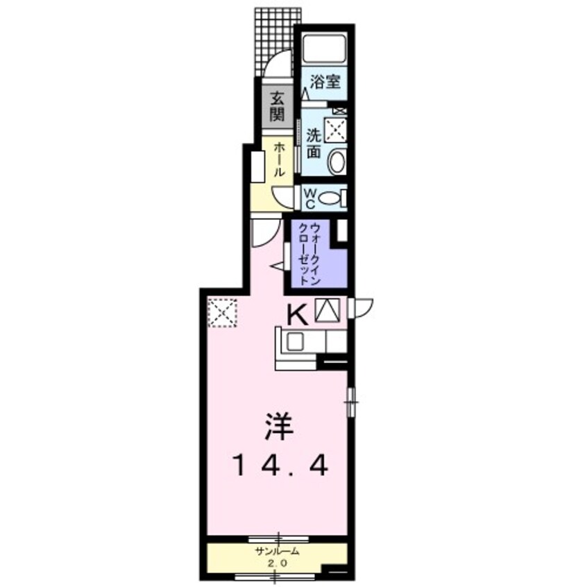 間取図 大糸線/島内駅 徒歩9分 1階 築5年