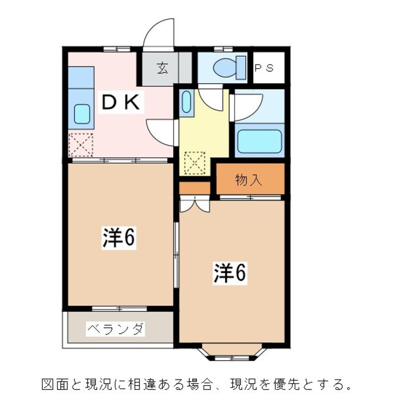 間取図 大糸線/安曇追分駅 徒歩36分 1階 築27年