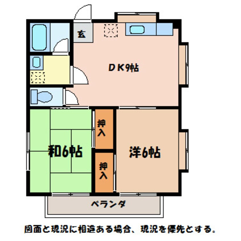 間取図 大糸線/南豊科駅 徒歩14分 2階 築29年