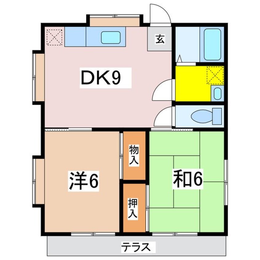 間取図 ハイツ中堀