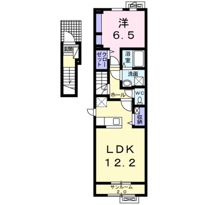 間取図 グリーンパークA