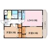 マンション・アクシス 2LDKの間取り