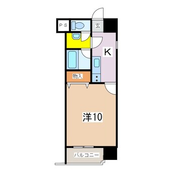 間取図 篠ノ井線/田沢駅 徒歩24分 6階 築22年