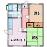 メゾン南原501 2LDKの間取り