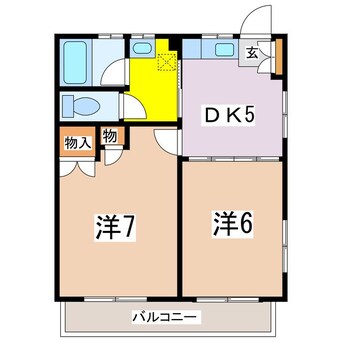 間取図 ハイツ中島