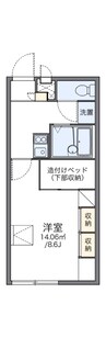 レオパレス信州ｉｎ２ 1Kの間取り