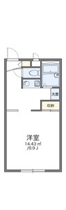 レオパレス信州ＩＮ－１ 1Kの間取り
