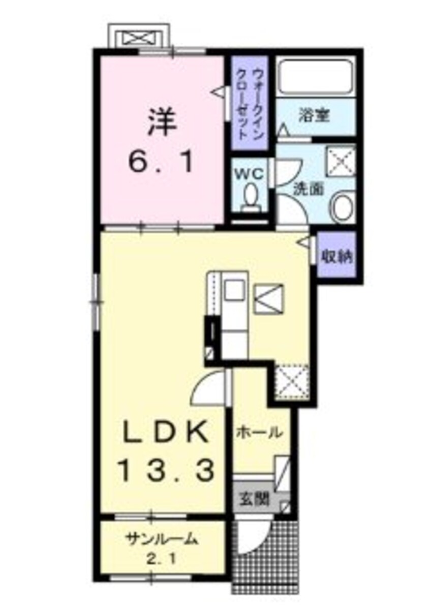 間取図 モンテ・フィオーレA