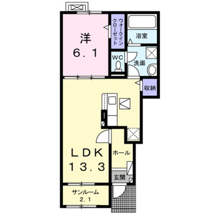 間取図 モンテ・フィオーレA