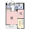 ブランドール 1SKの間取り