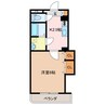 エクシブ金塚Ａ棟 1Kの間取り