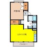 セジュール大門 1LDKの間取り