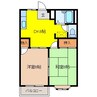 篠ノ井線/村井駅 徒歩24分 2階 築32年 2DKの間取り