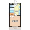 MKマンション 1Kの間取り