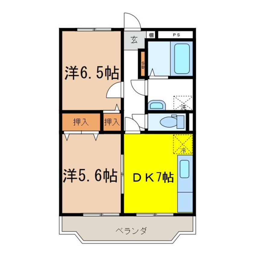 間取図 ルミエール・ド・ソレイユ