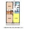 サンパレスコマツ 2DKの間取り